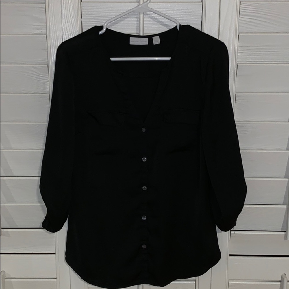 Black Dressy Button Up